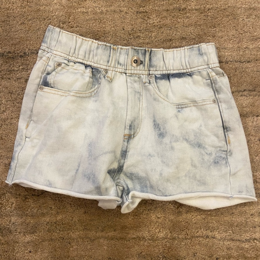 Rag & Bone 100% cotton look alike Jean Shorts with Frayed Hem